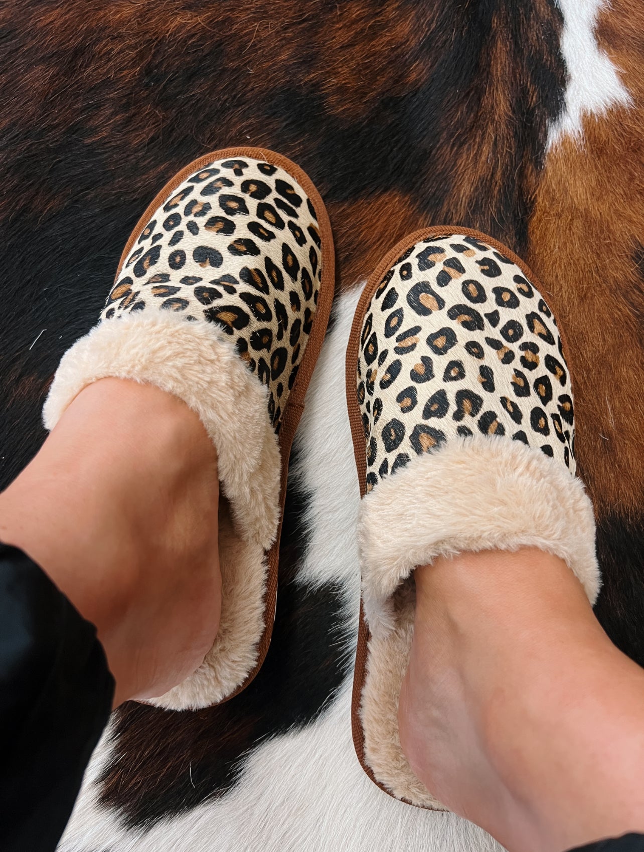 The Leopard Hairon Slippers
