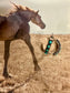 The Charlotte Turquoise Pearled Hoop Earrings