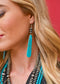 The Hannah Navajo Disc Turquoise Slab Earrings