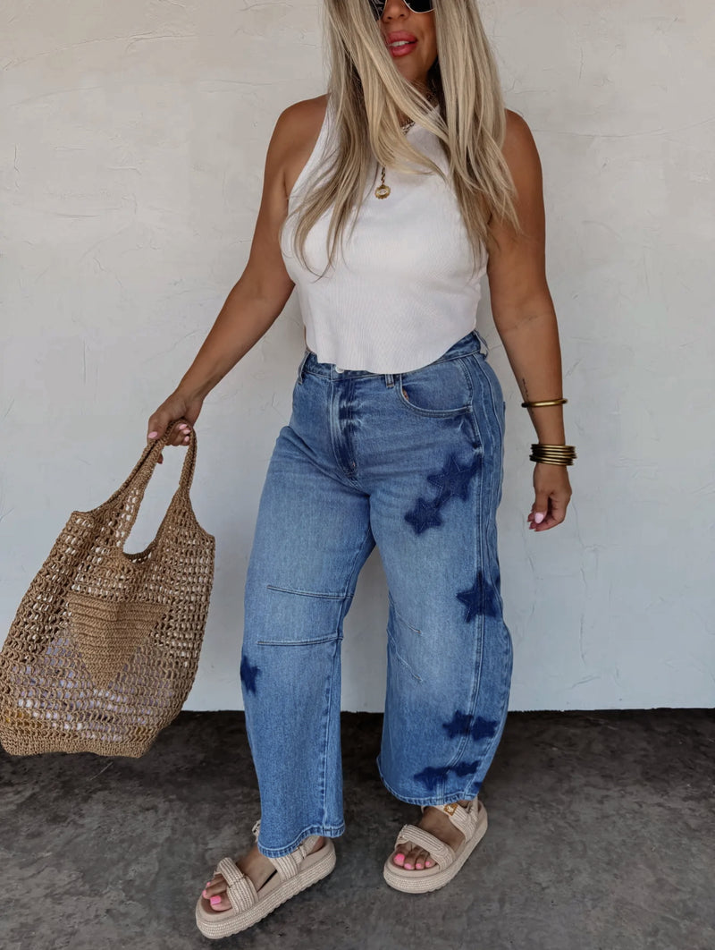 The Born to Shine Barrel Jeans