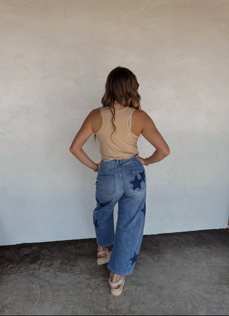 The Born to Shine Barrel Jeans