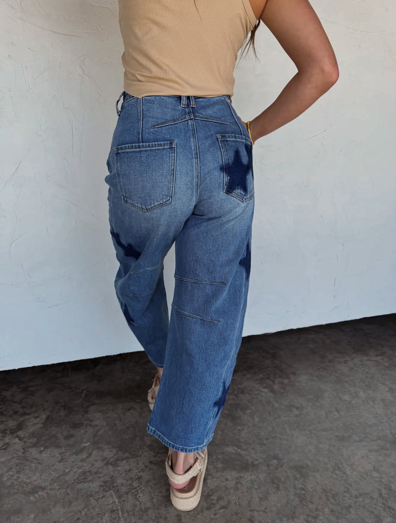 The Born to Shine Barrel Jeans