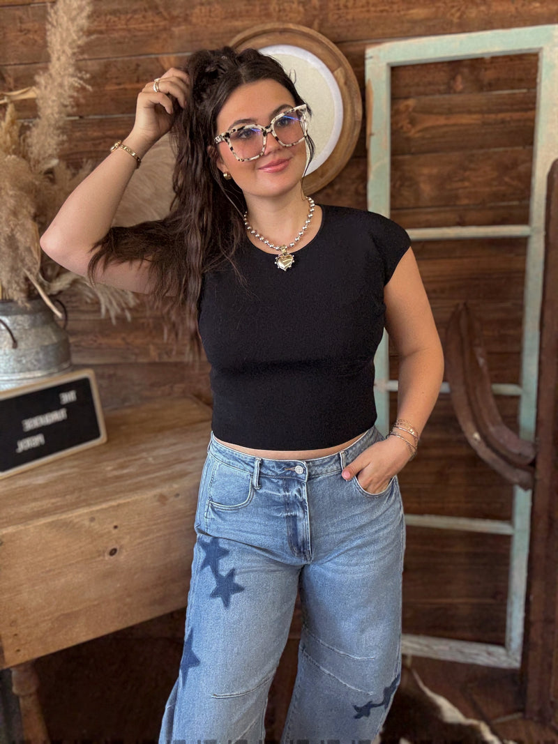 The Born to Shine Barrel Jeans