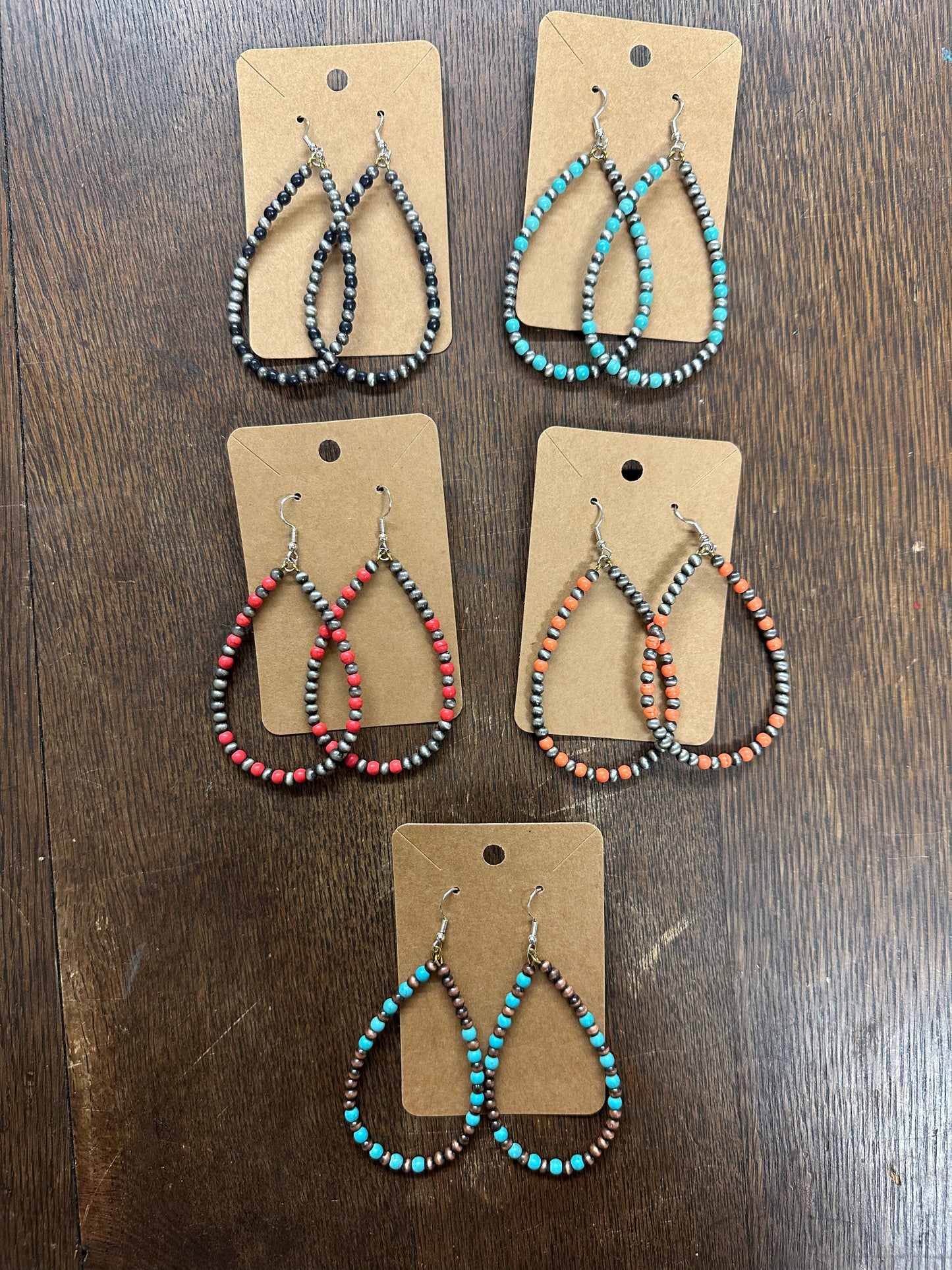 The Andea Navajo Pearl Earrings (5 colors)