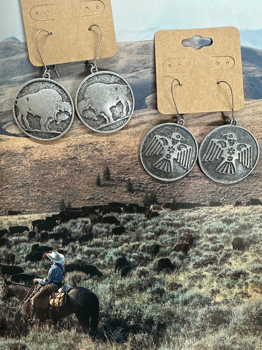 The Silver Dollar Earrings (2 Options)