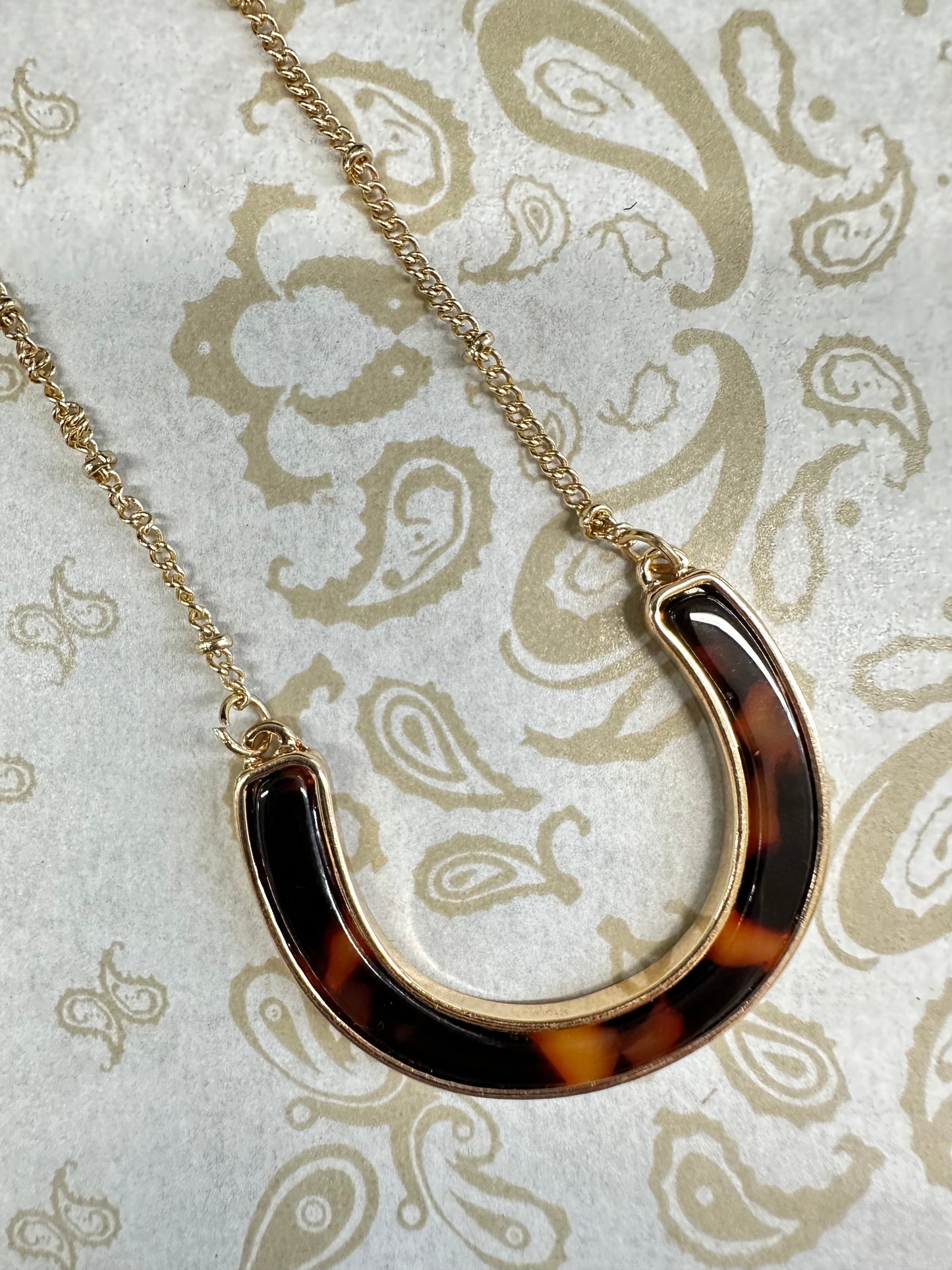 The Tortoise Horseshoe Necklace