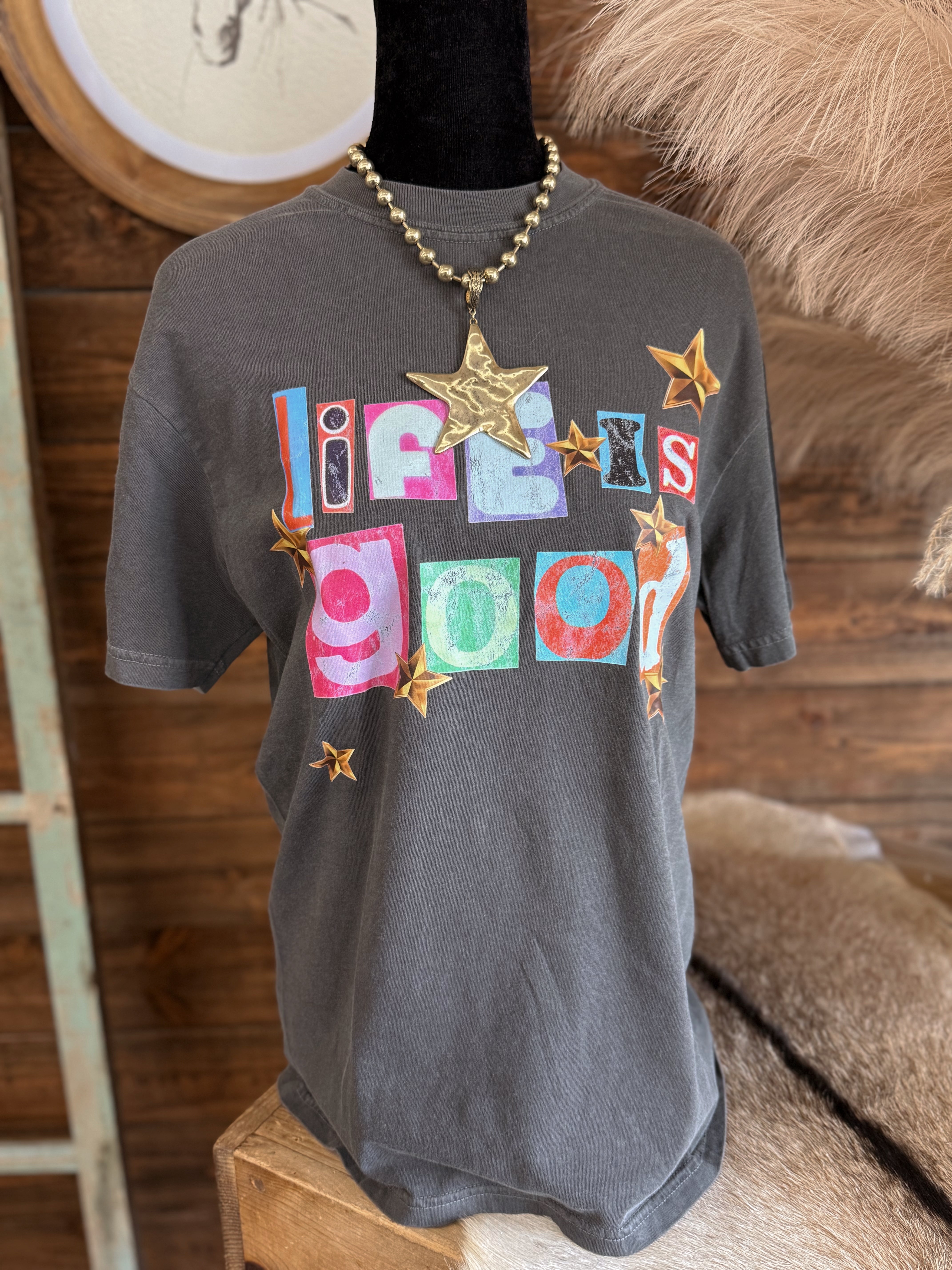 The Life is Good Graphic Tee