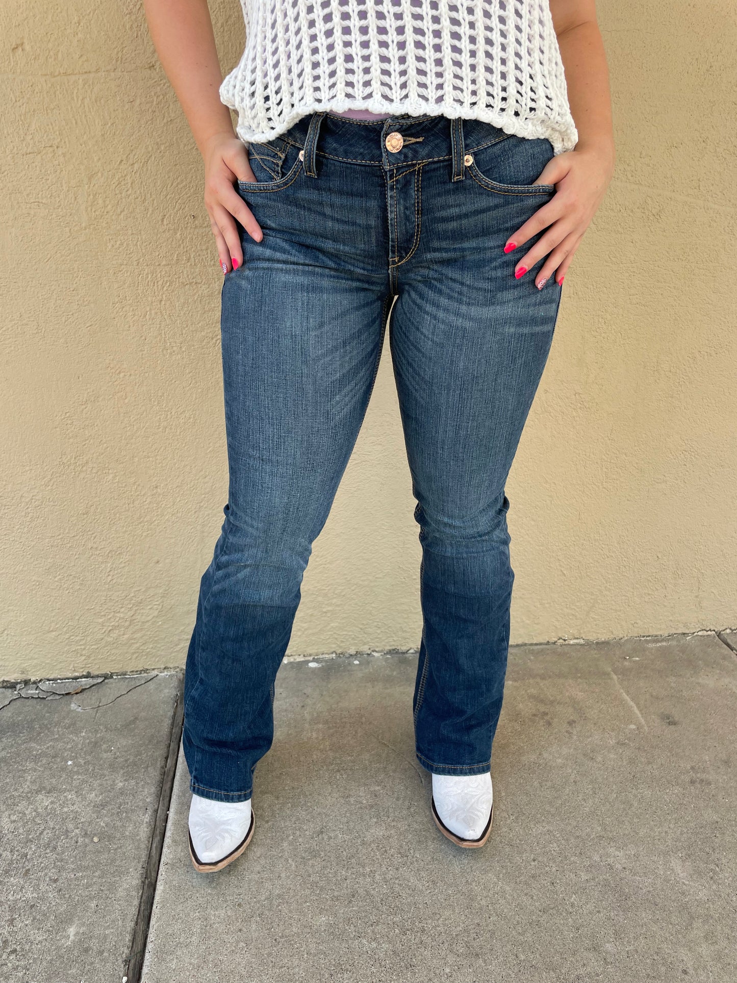 The Ariat R.E.A.L Perfect Rise Stretch Rosa Boot Cut Jean