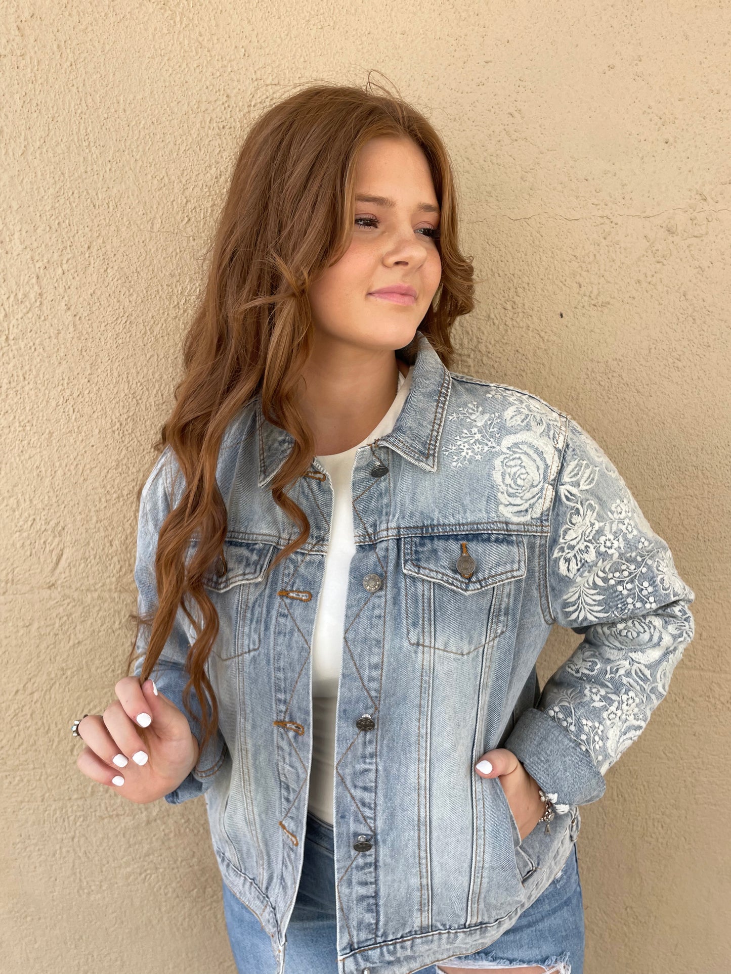 The Lacy Denim Shacket