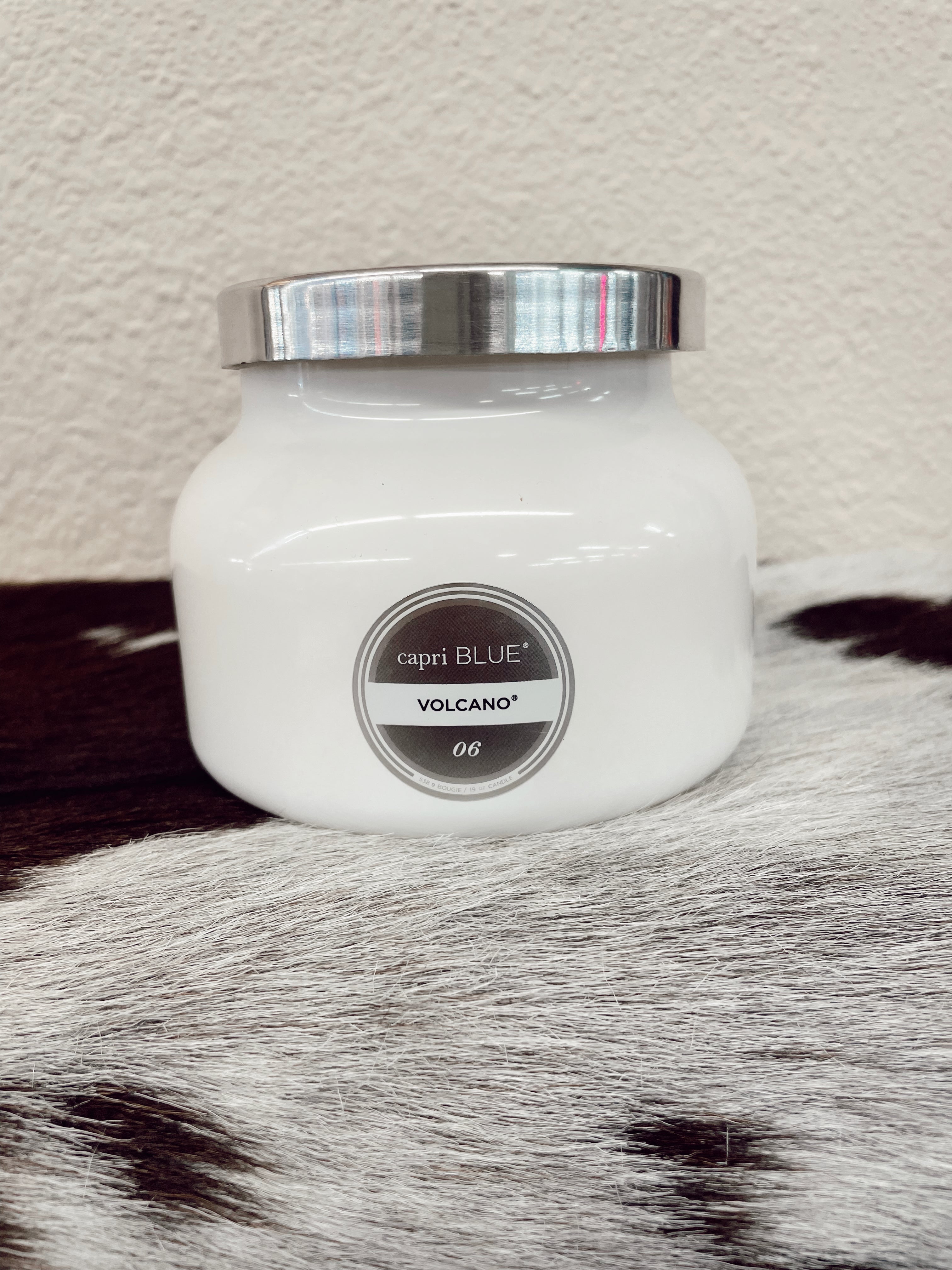 The Capri Blue Volcano White Signature Jar, 19 oz