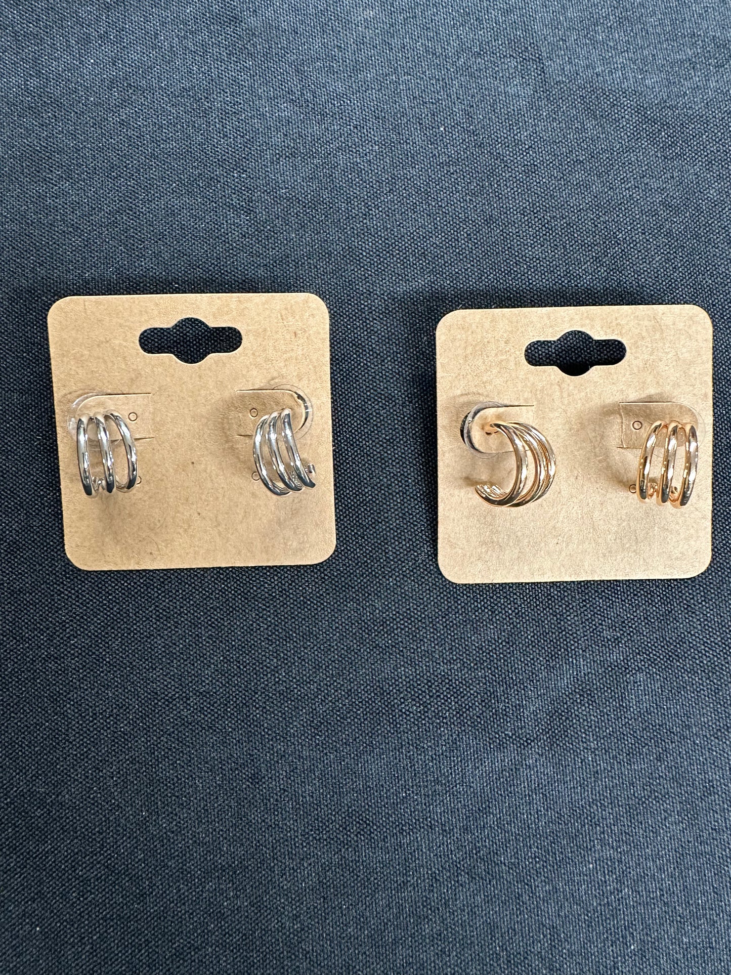 The Trinity Huggie Earrings (2 Finishes)