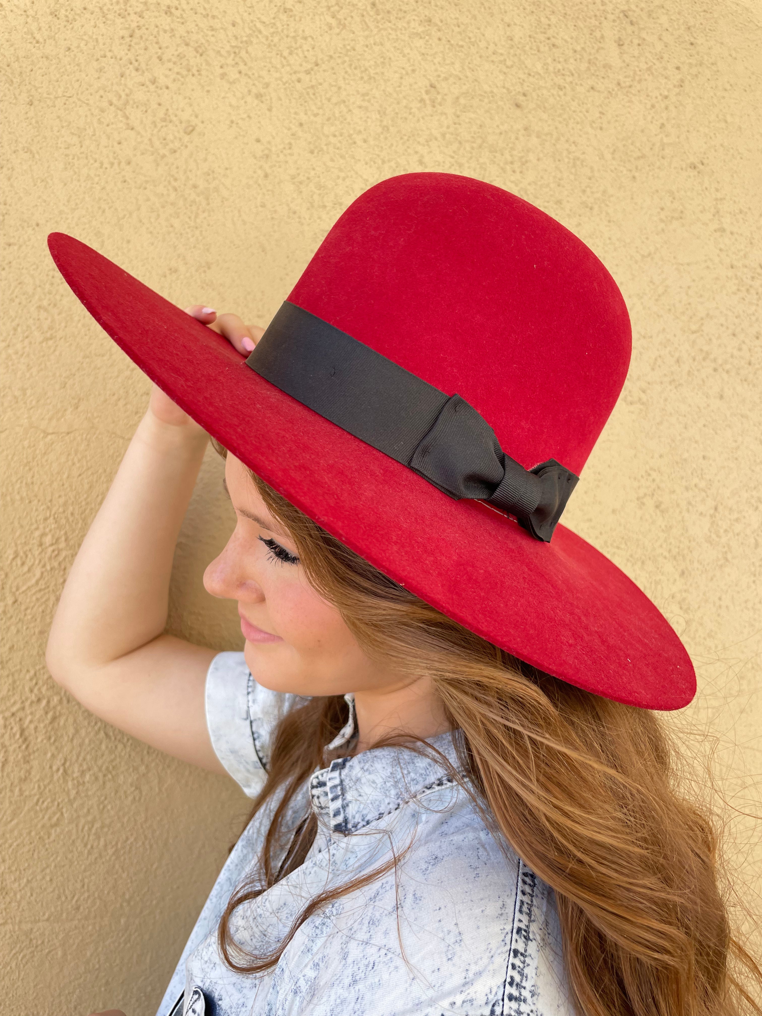The Atwood Wild Rose Hat - Red