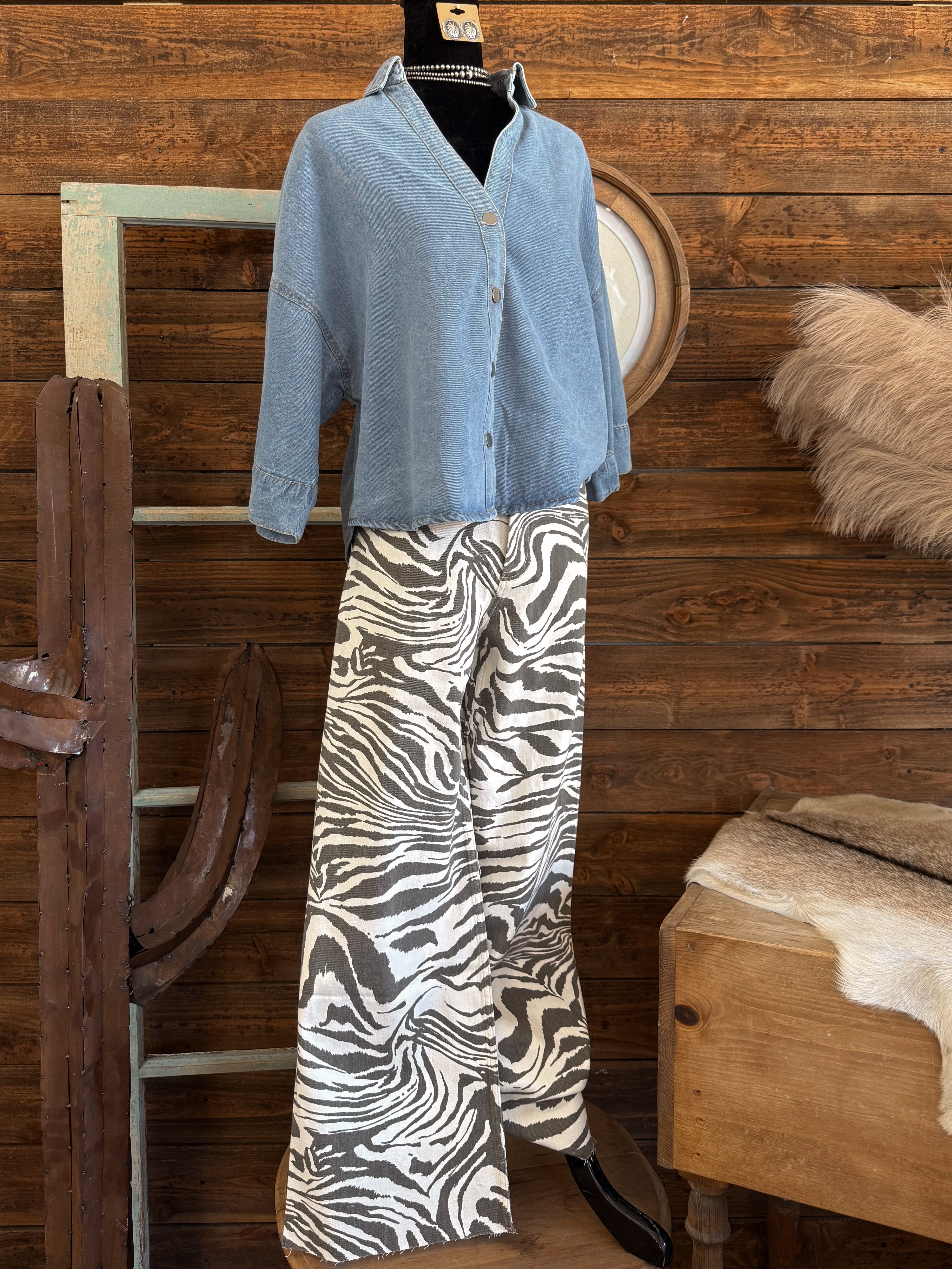 The Moxie Zebra Print Pants - Restock