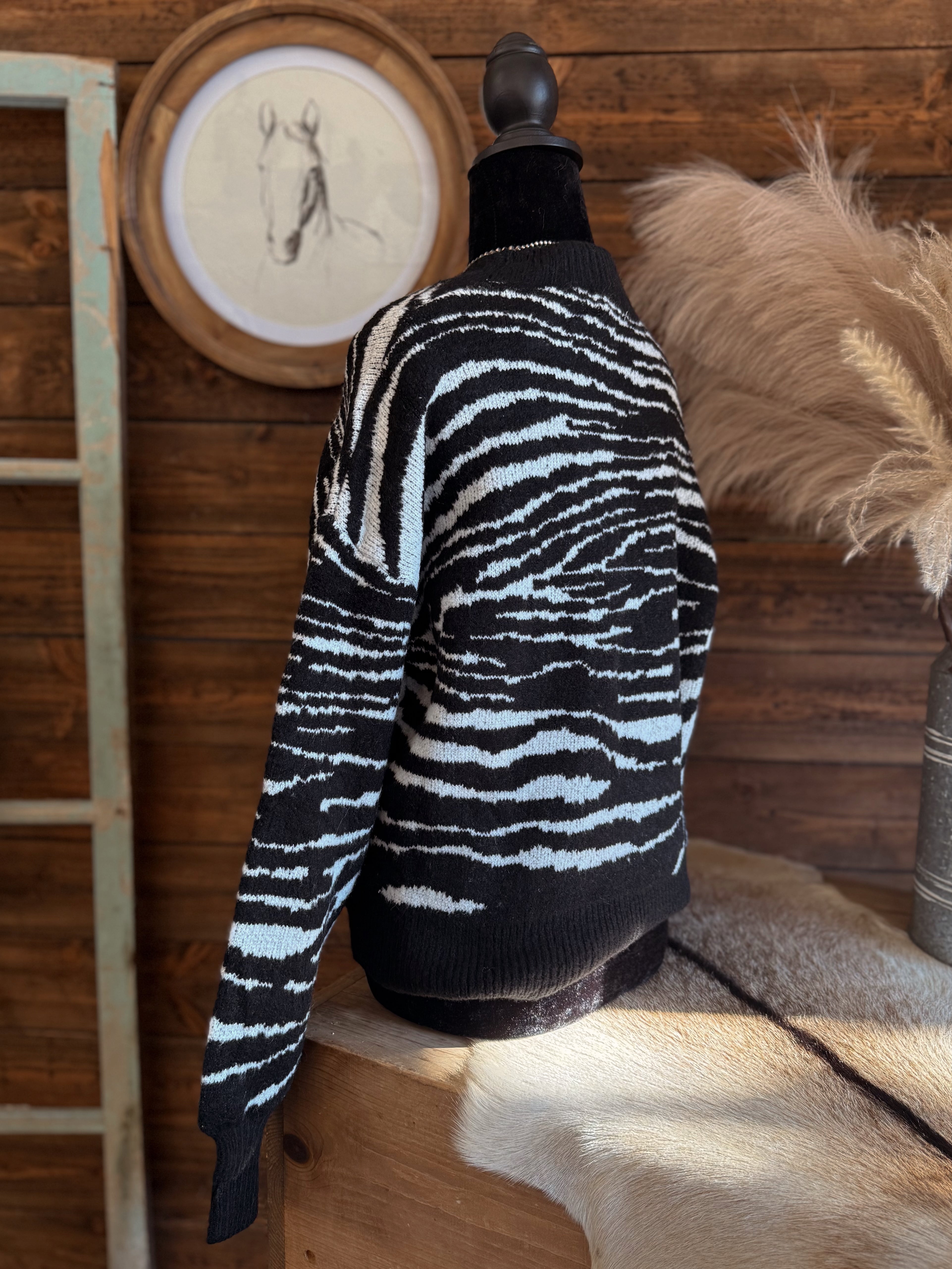 The Zola Zebra Sweater