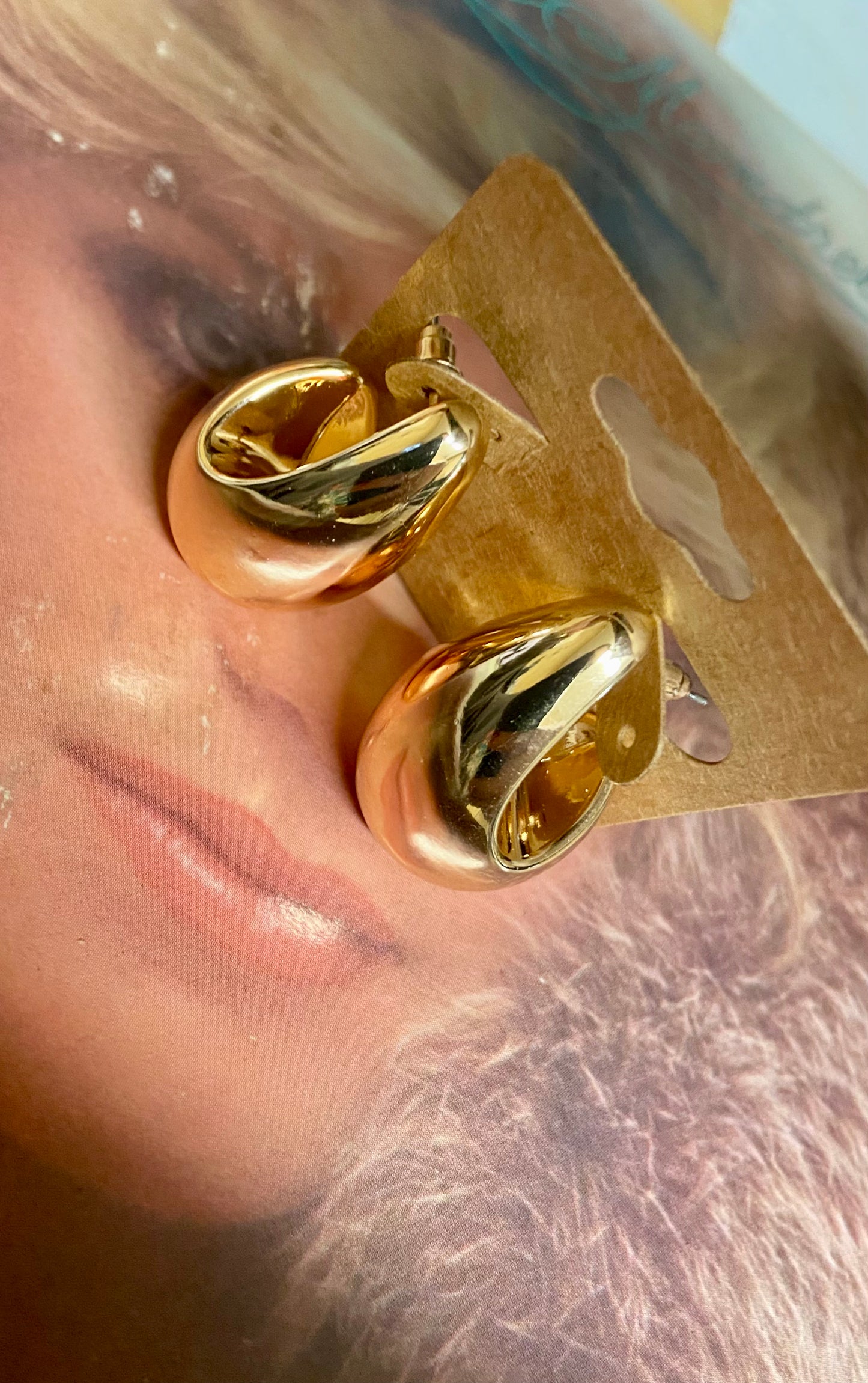 The Noel Gold J-Hoop Earrings