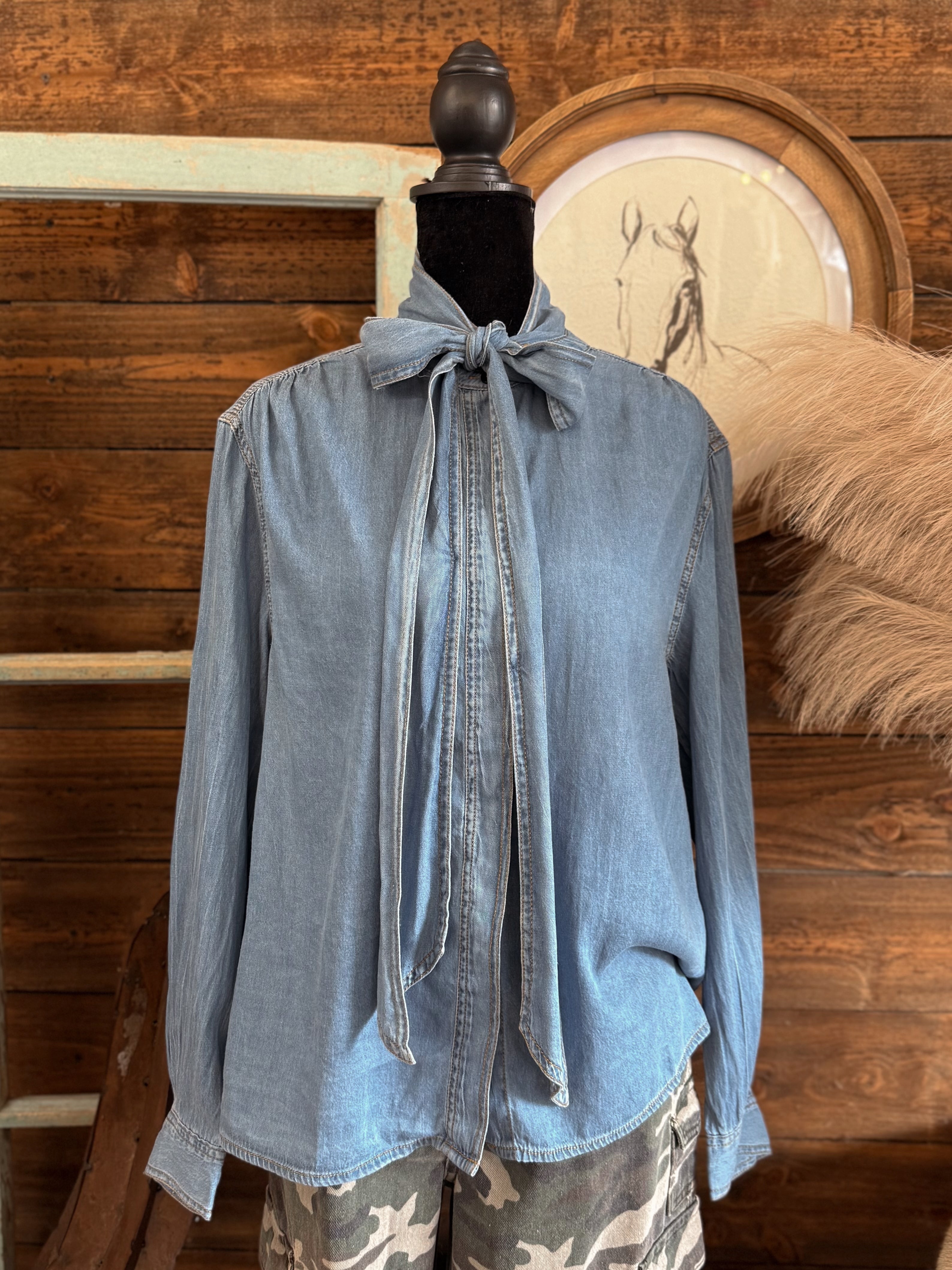 The Davi Denim Top