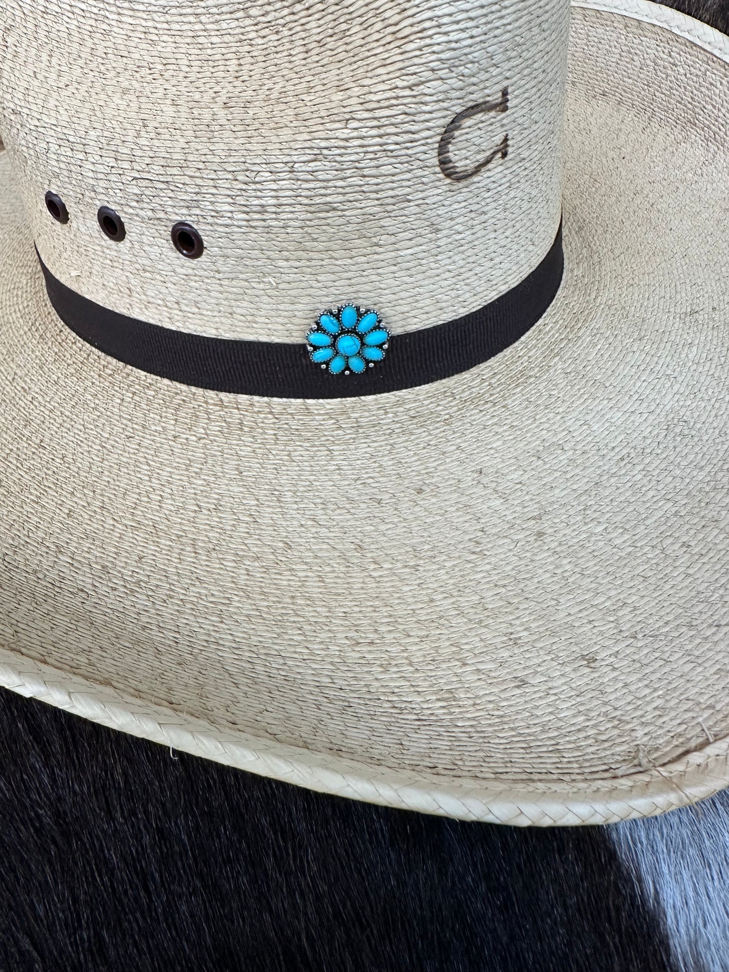 The Turquoise Cluster Hat Pin