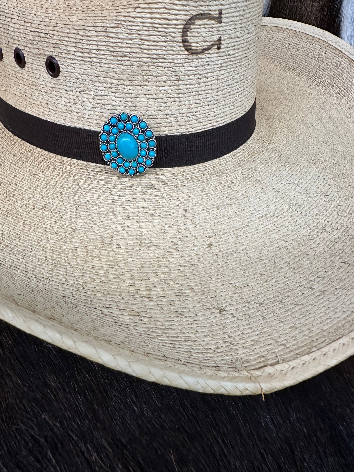 The Turquoise is My Love Language Hat Pin