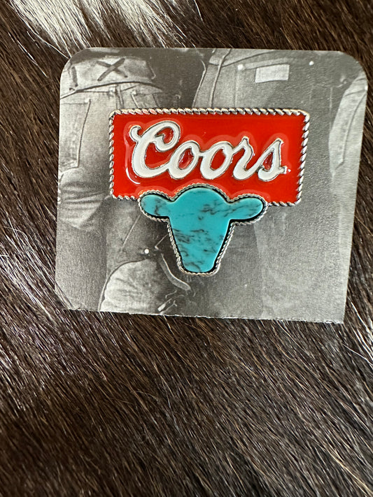 The Coors Hat Pin