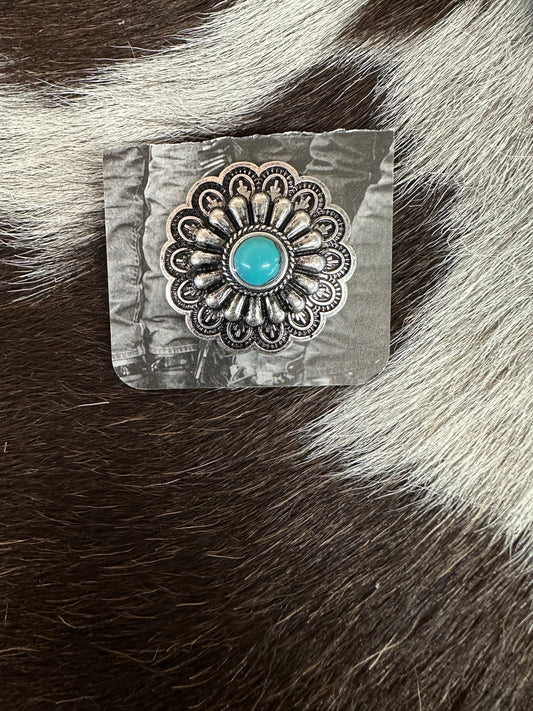 The Turquoise for One Hat Pin