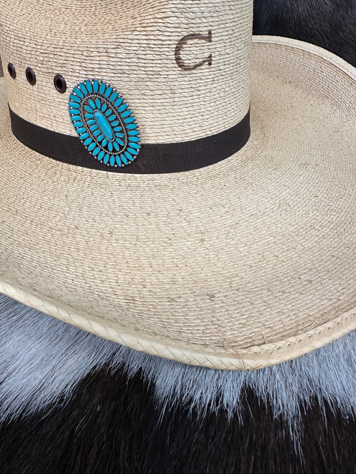 The Howdy Turquoise Hat Pin