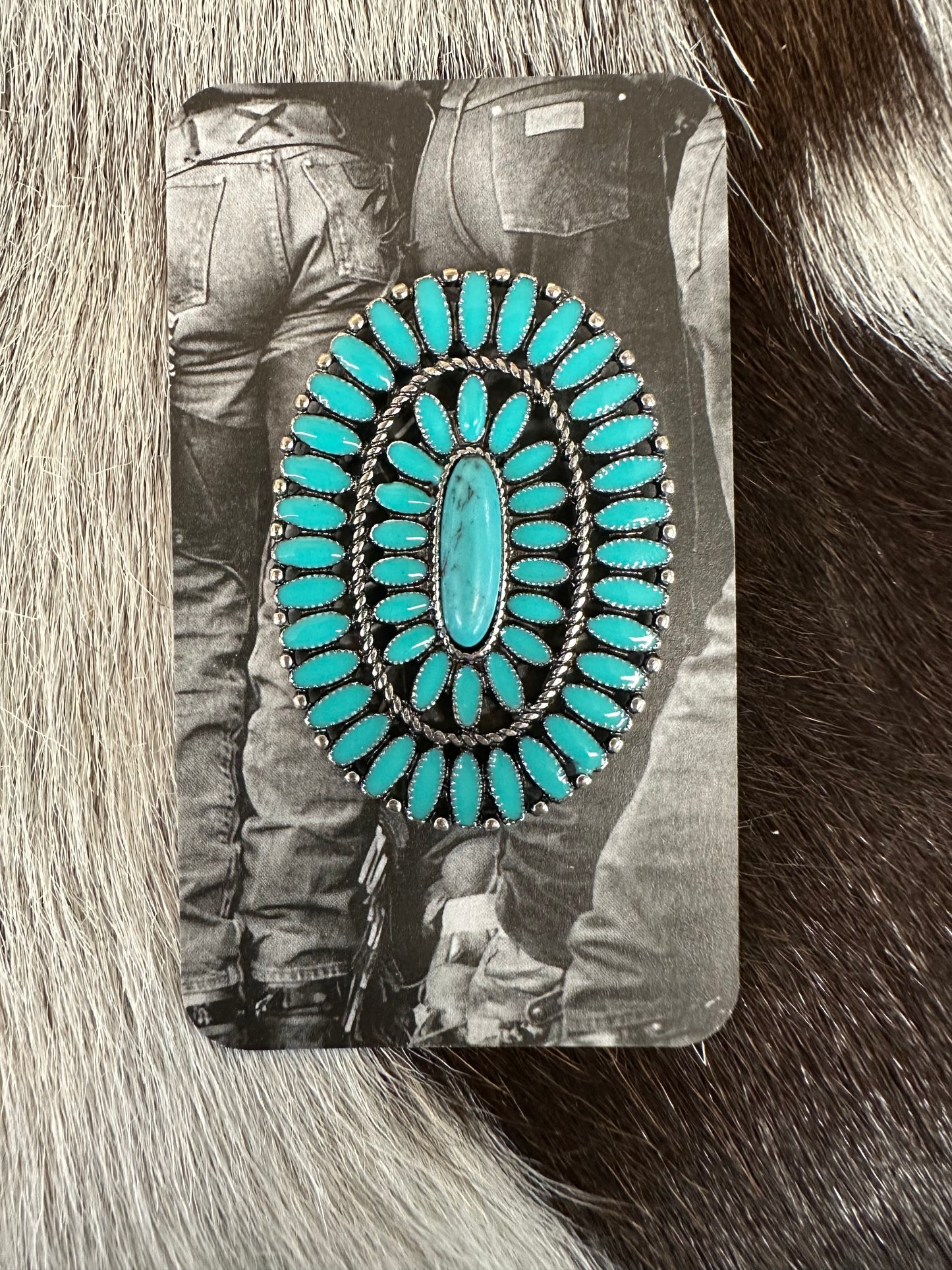 The Howdy Turquoise Hat Pin