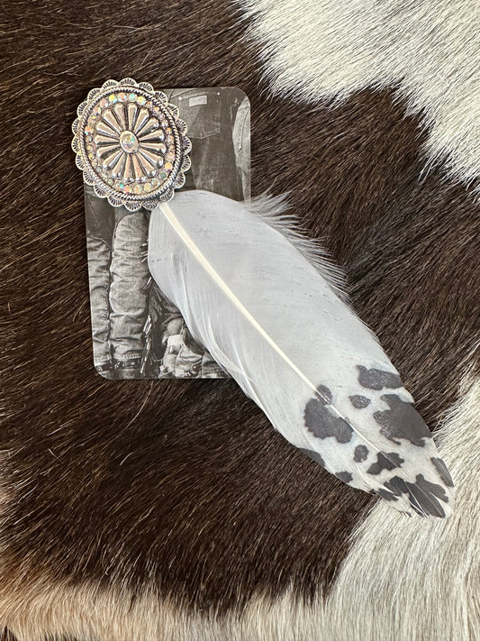 The Cowgirl Feather Hat Pin