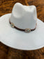 The Buckaroo Betty Merlot Leather Hat Band