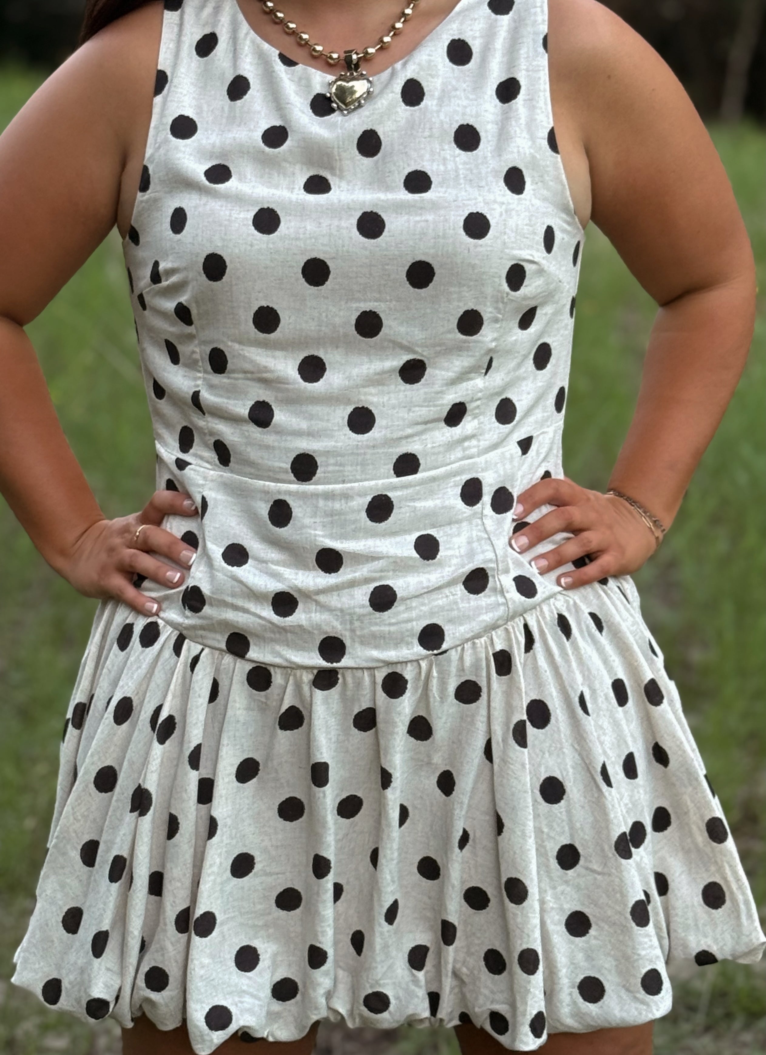 The Breann Bubble Drop Waist Dress