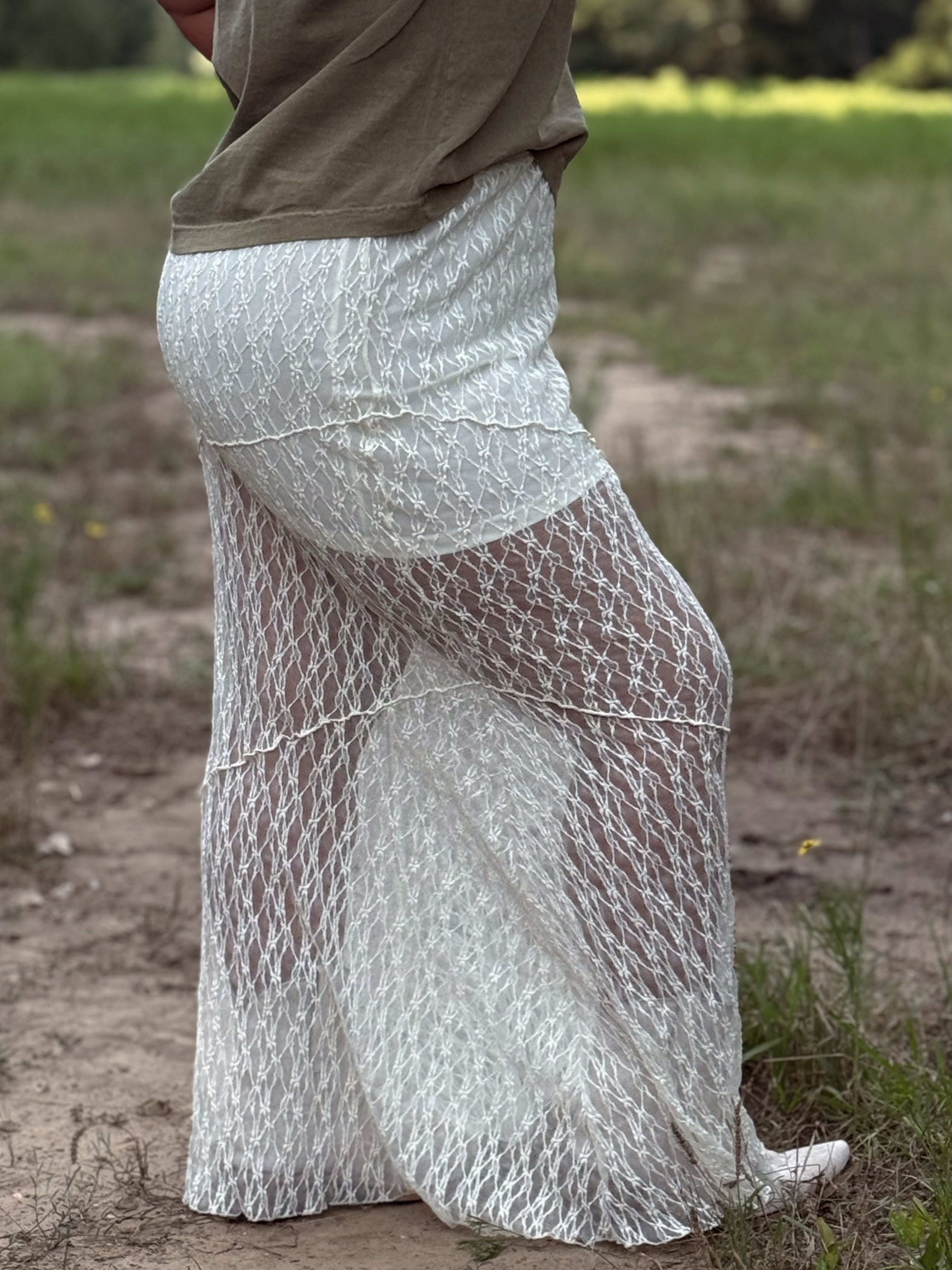 The Nellie Lace Maxi Skirt