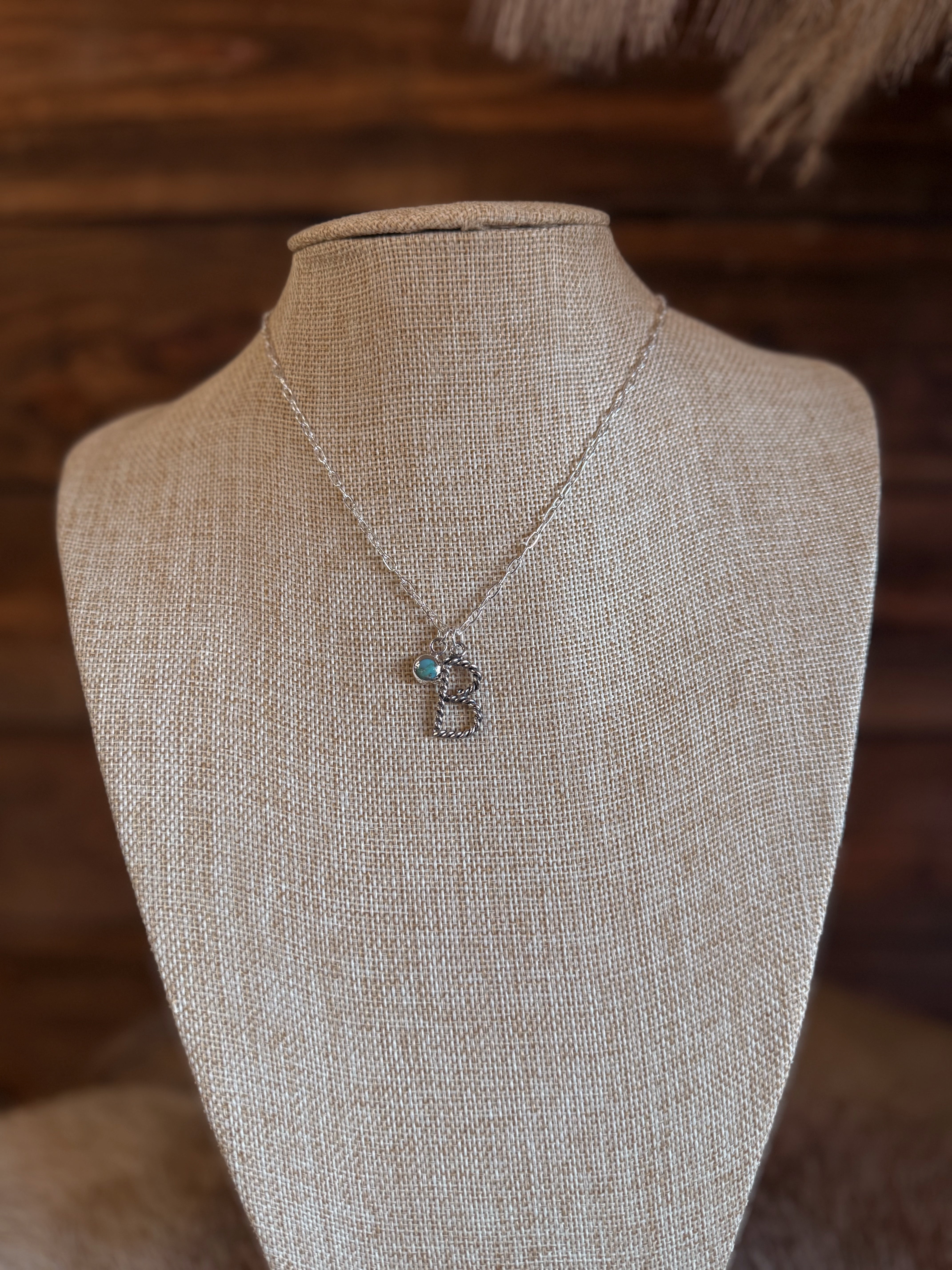 The Gone Ropin' Initial Necklace