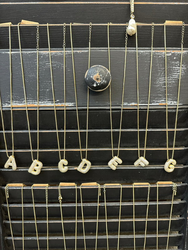 The Diamond Gold Initial Necklace