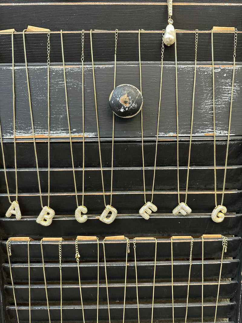 The Diamond Gold Initial Necklace