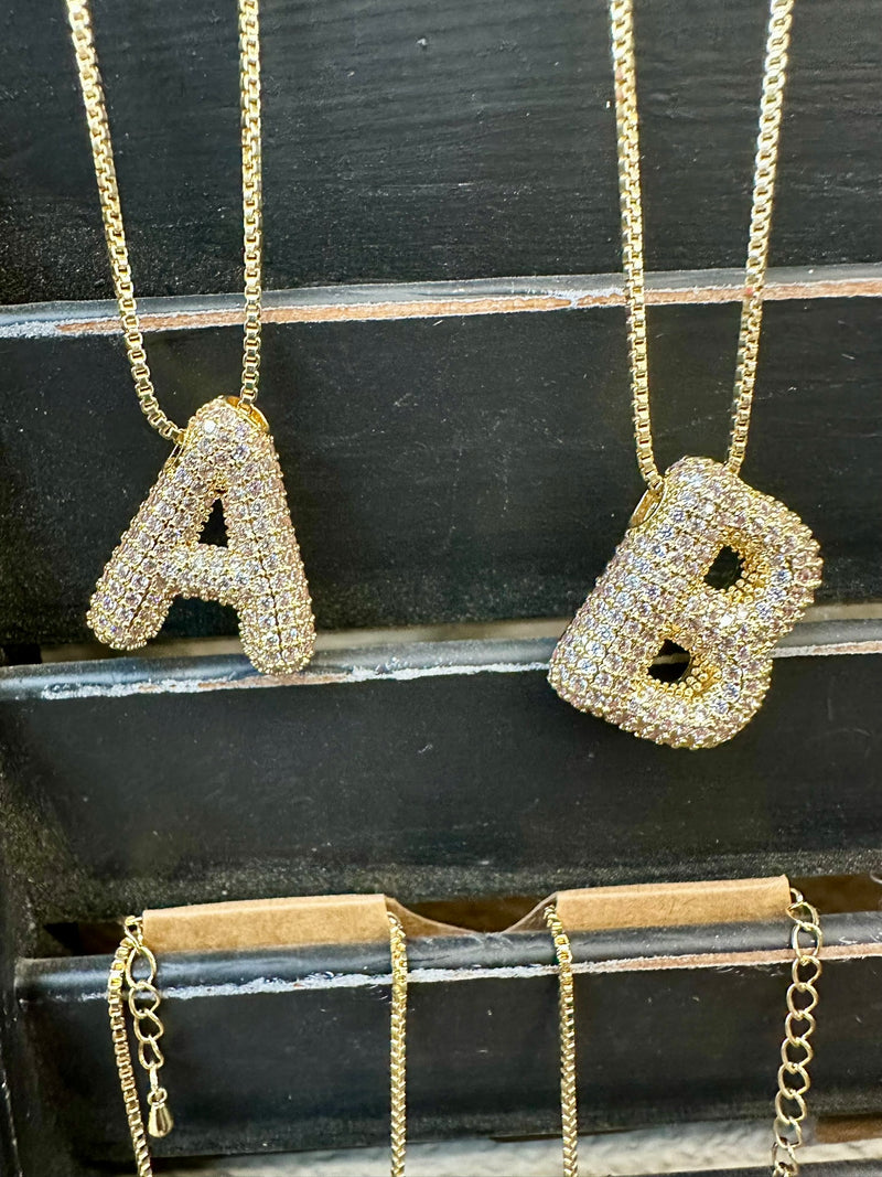 The Diamond Gold Initial Necklace