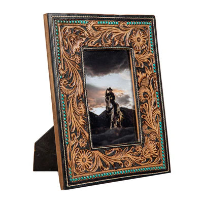 The Mesa Plateau Hand-Tooled Photo Frame