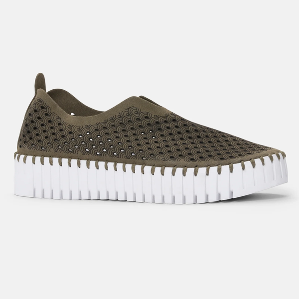 The Tulip Platform Shoes - Deep Olive