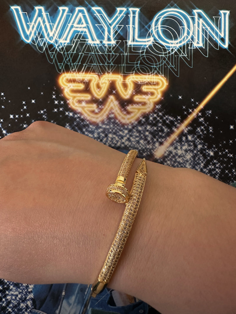 The Nail Bangle Bracelet (2 Finishes)