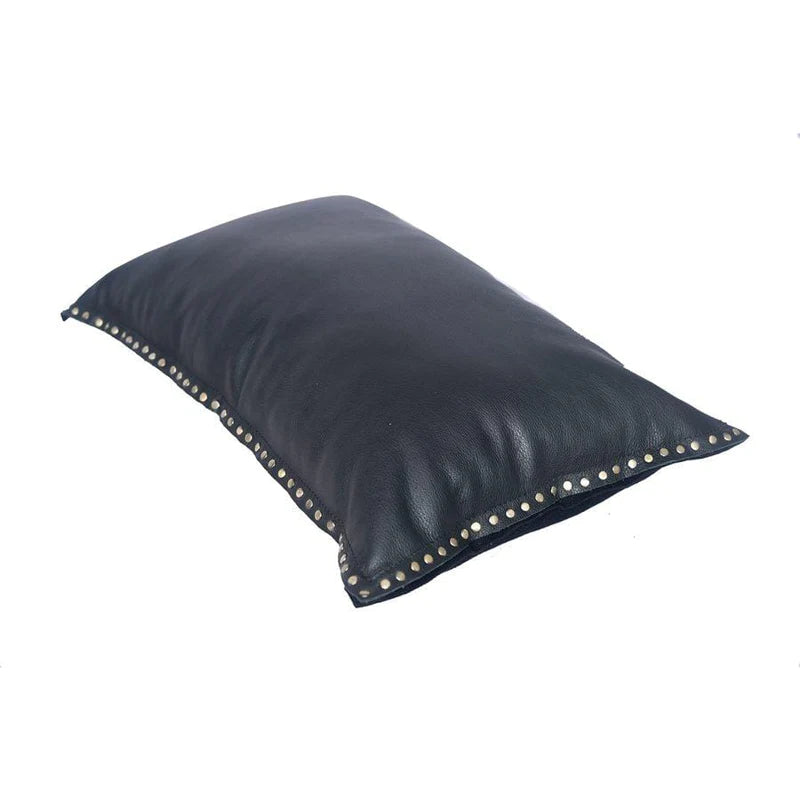 The Midnight Eurosoft Genuine Leather Pillow