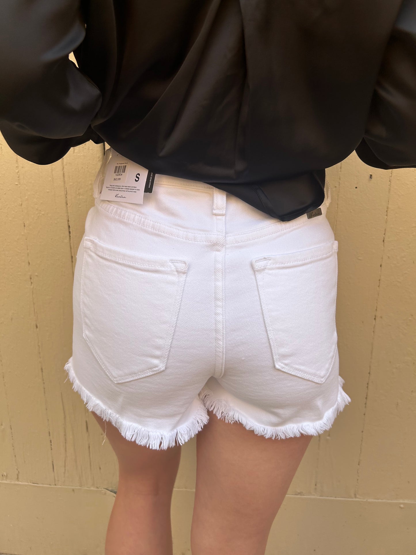 The KanCan White Denim Shorts