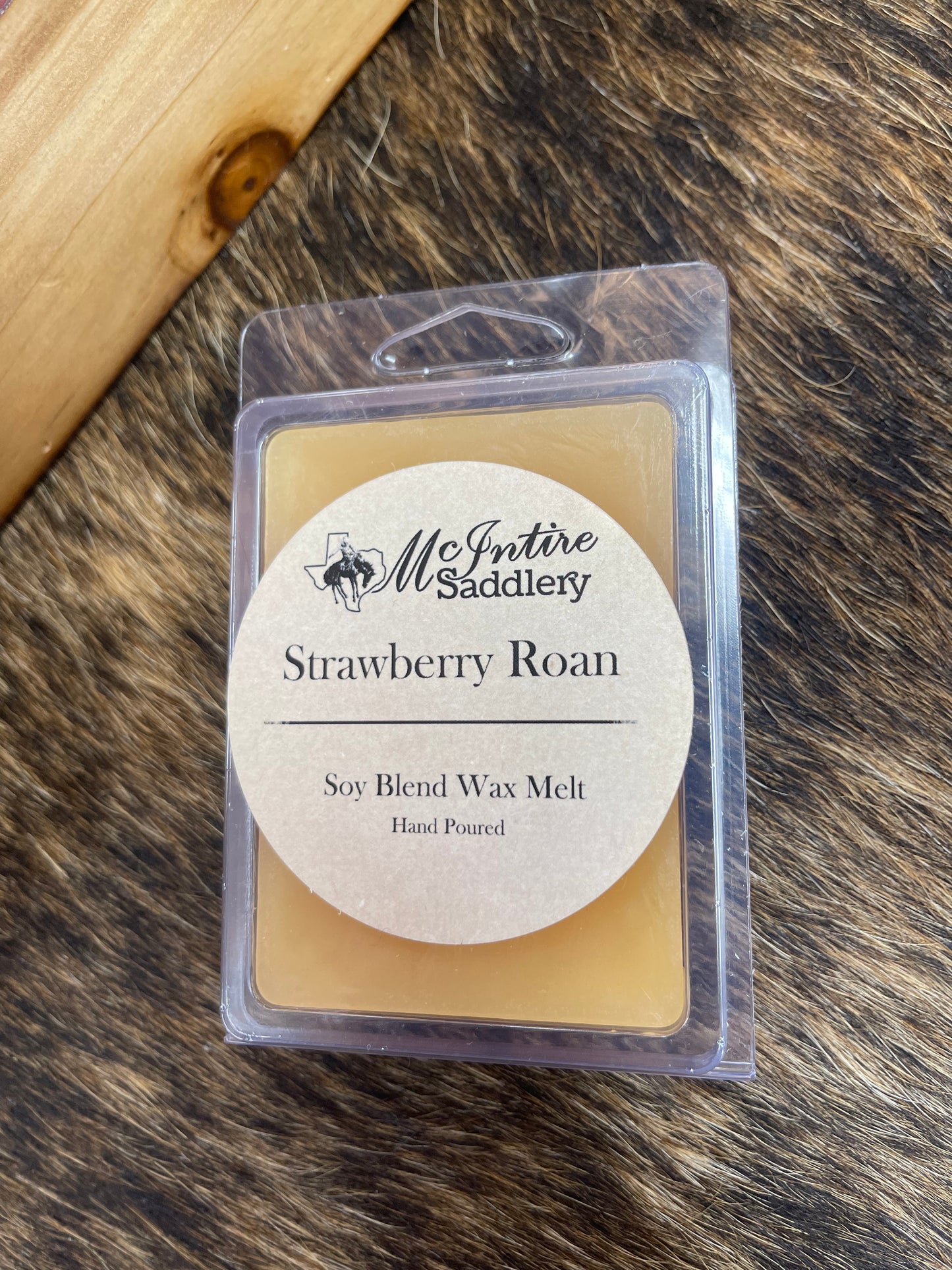 The McIntire Saddlery Wax Melt - Strawberry Roan