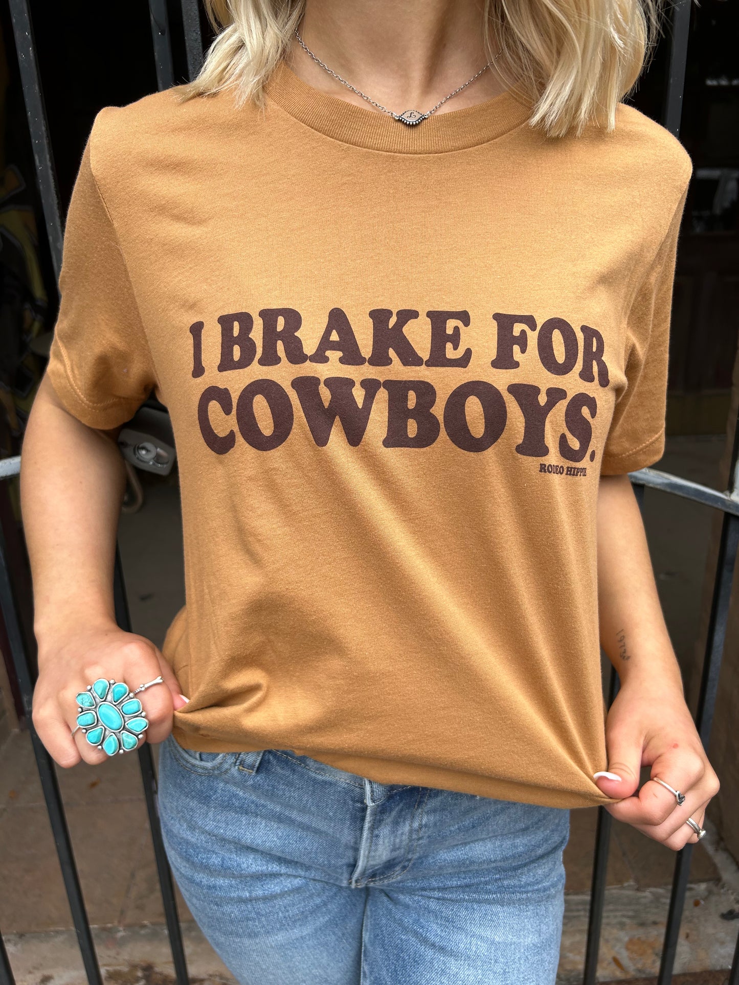 The Brake For Cowboys Tee