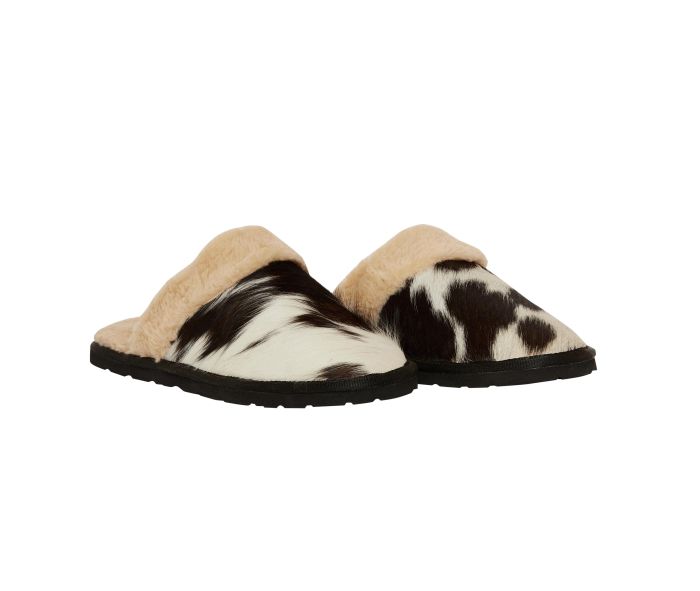 The Cowhide Leather Slipper