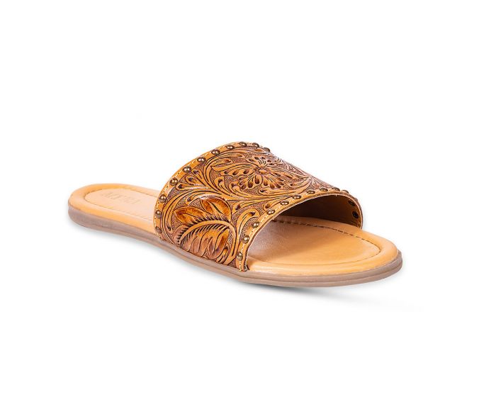 The Ellie Hand-Tooled Sandals