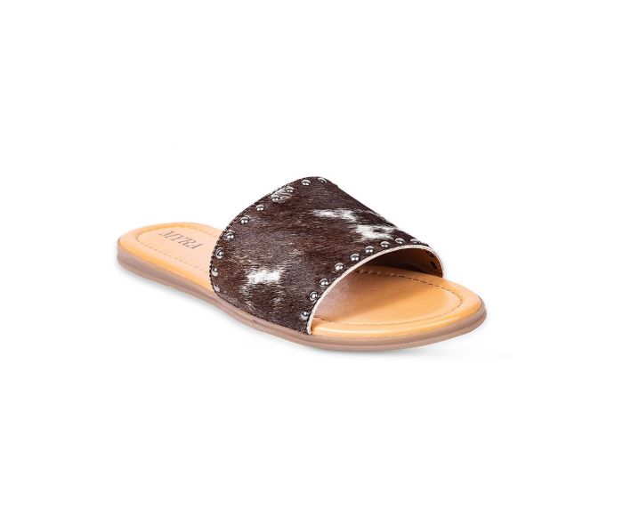 The Lettie Ridge In Dark Hide Sandals