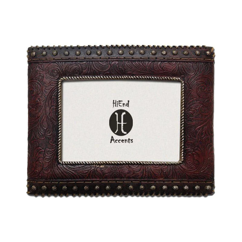 The Tooled Leather & Studded Sides Picture Frame