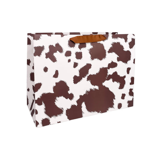 The Brown Cowhide Large Gift Bag