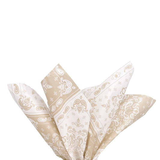 The Dusty Champagne Bandana Tissue Paper (Pack of 6 Sheets)