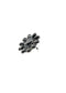 The Adjustable Black Flower Cluster Ring