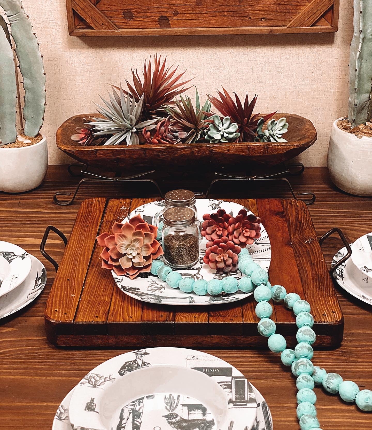 The Marfa Toile Dinnerware 3 Piece (sold separately, two colors)