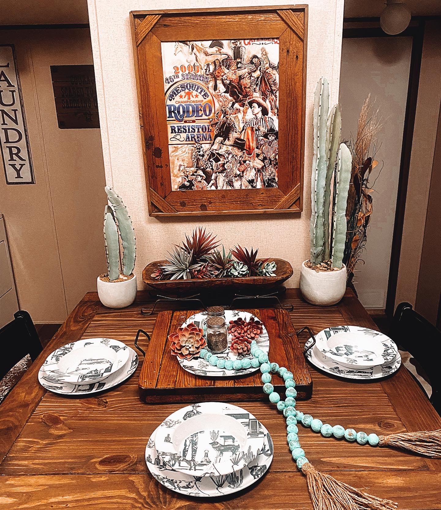 The Marfa Toile Dinnerware 3 Piece (sold separately, two colors)